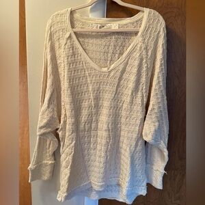 Women's Cream Knit Top